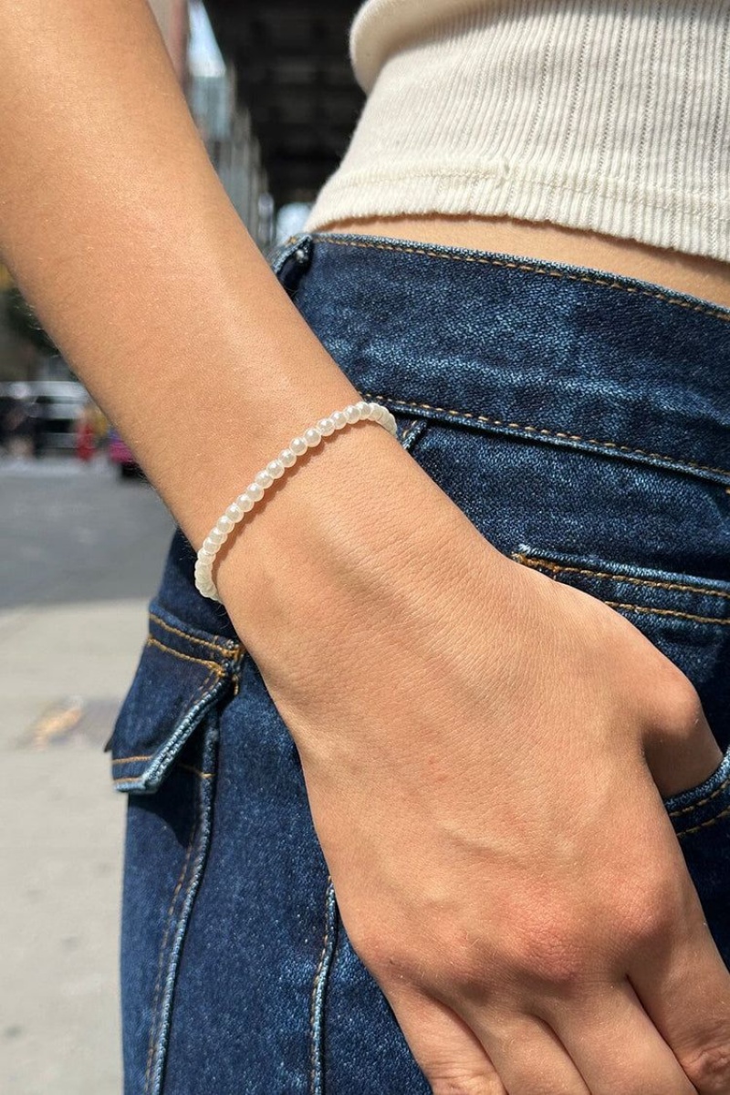 Bracelet Brandy Melville Pearl Blanche | ZTG-97063075